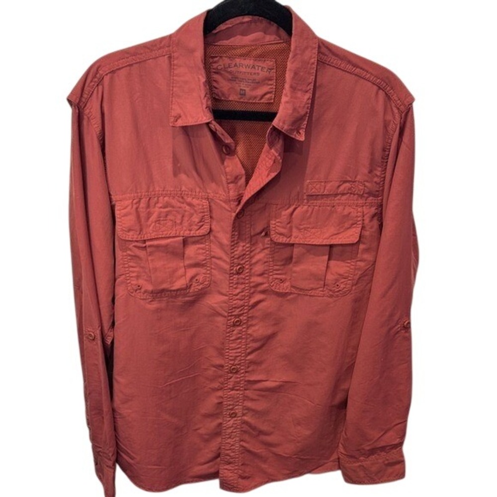 Clearwater Outfitters Mens Shirt M‎ Button Up Long Sleeve Outdoor